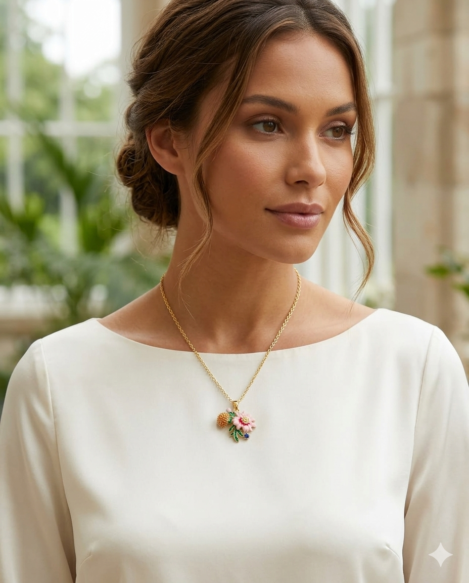 18K Gold Plated Enchanted Bloom Necklace