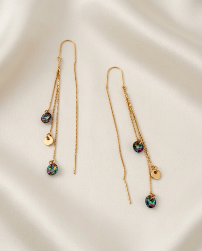 18K Gold Plated Asymmetrical Prism Wave Threaders