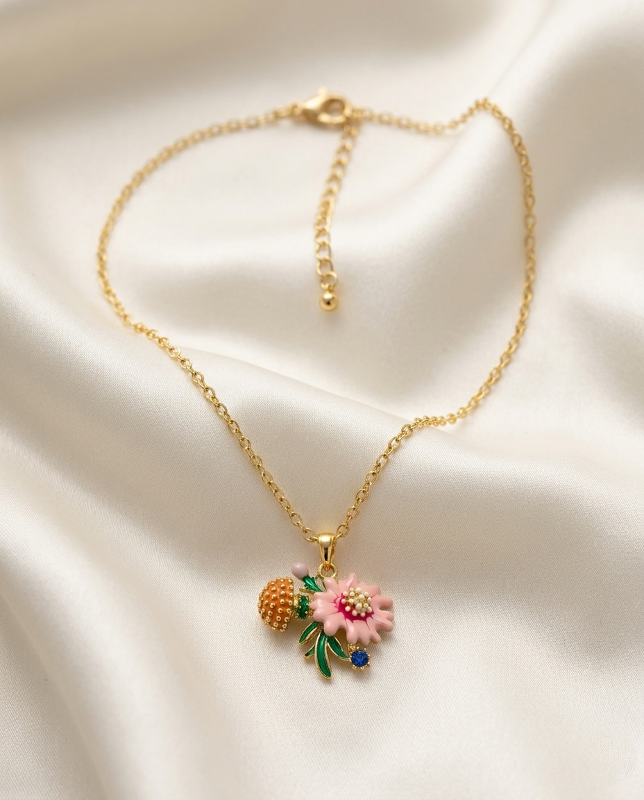 18K Gold Plated Enchanted Bloom Necklace
