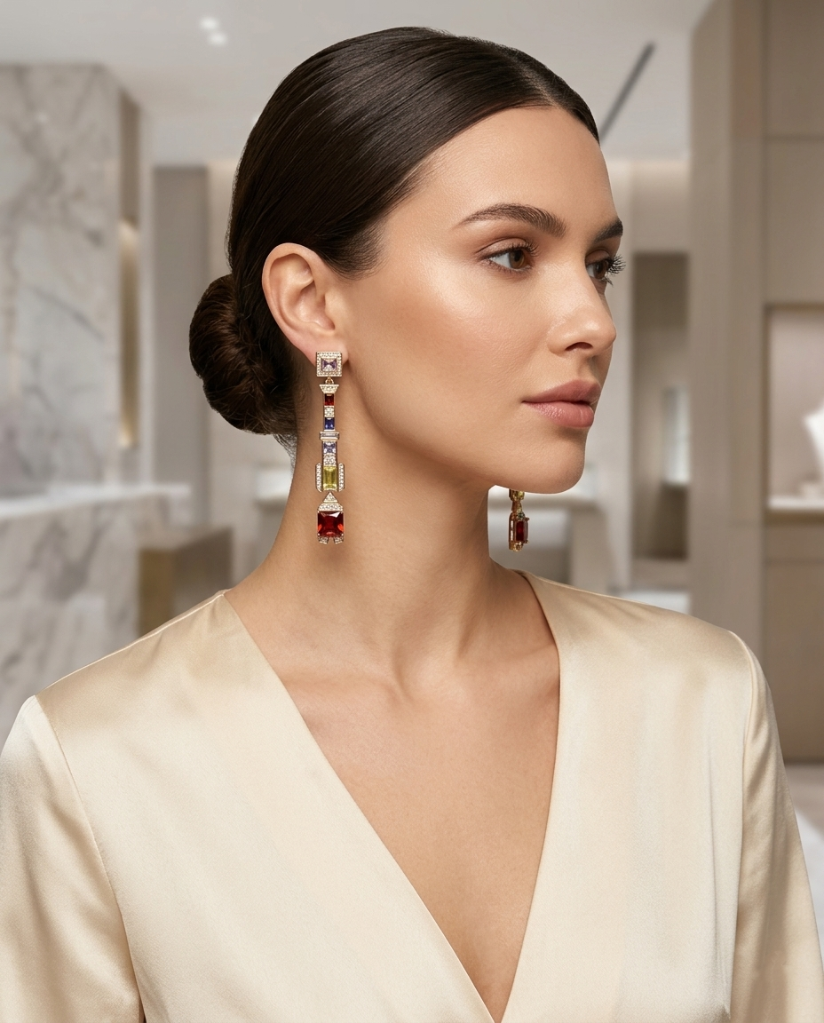 18K Gold Plated Vintage-Inspired Long Tassel Dangles