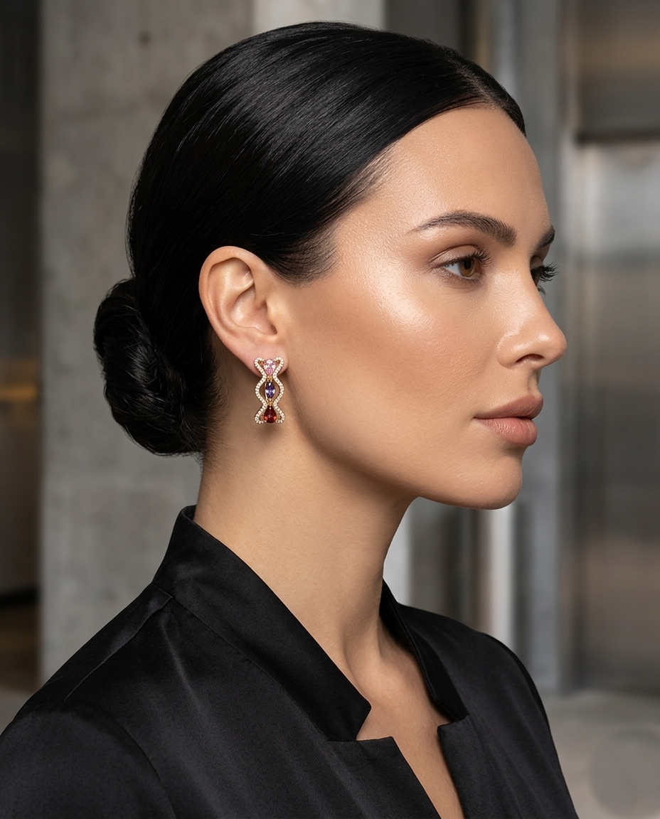 18K Gold Plated Minimalist Geometric Studs