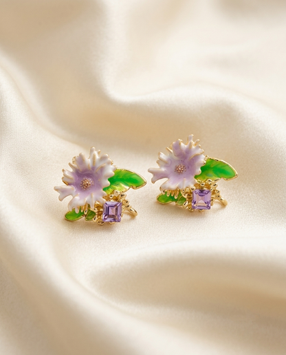 Ethereal Bloom Enamel Studs