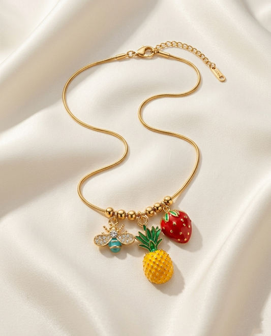 The "Island Party" Fruit Charm Necklace